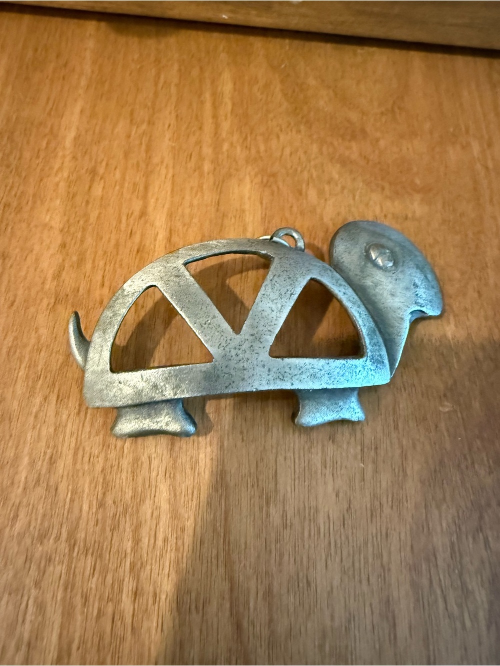 Turtle Pendant Brooch MCM Style